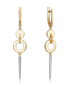 Серьги из золота PLATINA jewelry 02-5001-00
