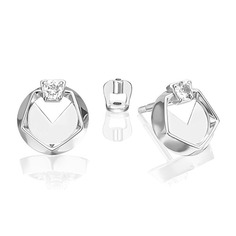 Серьги из золота PLATINA jewelry 02-5042-00, топаз