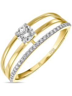 Кольцо из золота с фианитом р.17 MIUZ Diamonds (Московский ювелирный завод) R01-59733-Z