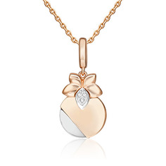Подвеска из золота с бриллиантом PLATINA jewelry 03-3367-00-101-1111