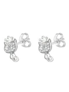 Серьги из серебра с фианитом Rich Line 1003525227978