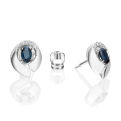 Серьги из золота PLATINA jewelry 02-5245-00, сапфир