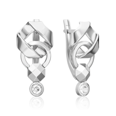 Серьги из золота PLATINA jewelry 02-5030-00, топаз