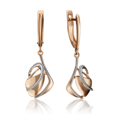 Серьги из золота PLATINA jewelry 02-4313-00