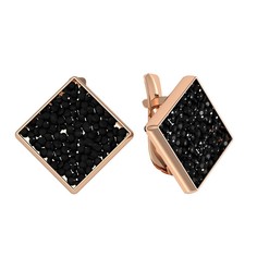 Серьги из серебра ПРИВОЛЖСКИЙ ЮВЕЛИР 302402-KT88, кристалл ювелирный