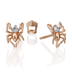 Серьги из золота PLATINA jewelry 02-4478-00, фианит