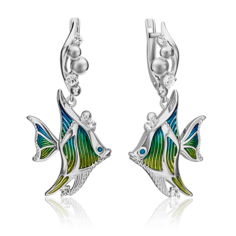 Серьги из серебра PLATINA jewelry 02-4749-00, топаз