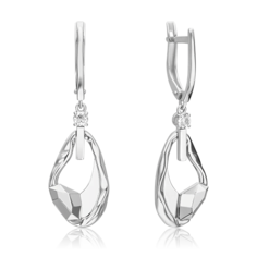 Серьги из золота PLATINA jewelry 02-5025-00, топаз