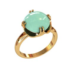 Кольцо из серебра р.19,5 ПРИВОЛЖСКИЙ ЮВЕЛИР 232399-AZ, амазонит