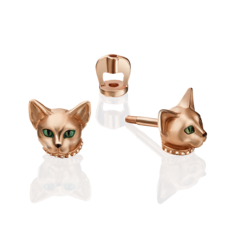 Серьги из золота PLATINA jewelry 02-4335-00, эмаль