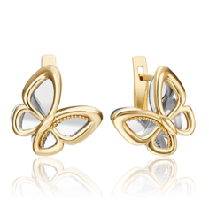 Серьги из золота PLATINA jewelry 02-4847-00