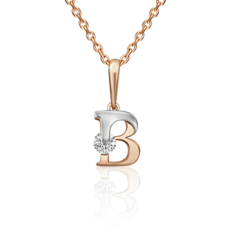 Кулон из золота PLATINA jewelry 03-3119-В-401-1111, фианит