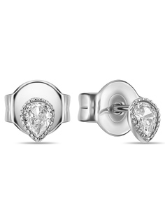 Серьги пусеты из серебра MIUZ Diamonds (Московский ювелирный завод) E2036-SL-3428, фианит