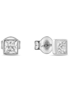 Серьги пусеты из серебра MIUZ Diamonds (Московский ювелирный завод) E2036-SL-661L, фианит
