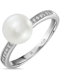 Кольцо из серебра р.17 MIUZ Diamonds (Московский ювелирный завод) R2036-KL-854, жемчуг
