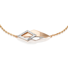 Браслет из золота р.16 PLATINA jewelry 05-0764-00-401-1111, фианит