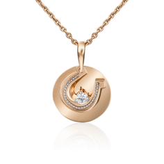 Кулон из золота PLATINA jewelry 03-3016-00-401-1111-48, фианит