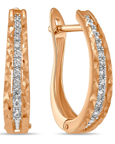 Серьги из красного золота MIUZ Diamonds E2020-SOF-0002, фианит