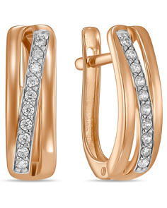 Серьги классические из красного золота MIUZ Diamonds E2020-SOF-0011