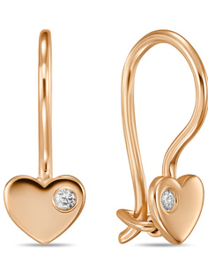 Серьги из красного золота MIUZ Diamonds E2028-C130-1747, фианит
