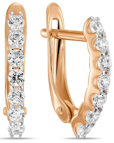 Серьги классические из красного золота MIUZ Diamonds E2028-C132-2510
