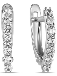 Серьги из белого золота MIUZ Diamonds E2028-C230-2510, фианит
