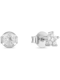 Серьги пусеты из серебра MIUZ Diamonds E2036-SL-3504, фианит