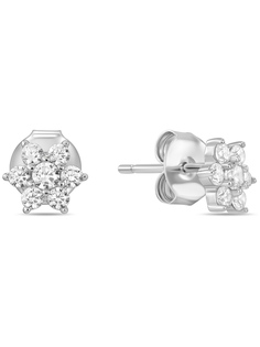 Серьги пусеты из серебра MIUZ Diamonds E2036-SL-881L, фианит