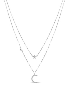 Колье из сереба 50 см MIUZ Diamonds N2036-PR-2734, фианит