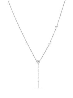 Колье-галстук из серебра 50 см MIUZ Diamonds N2036-PR-924, фианит