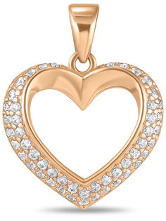 Кулон из красного золота MIUZ Diamonds P2040-LS-0024, фианит