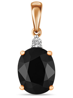 Кулон из красного золота MIUZ Diamonds P01-L-35072, бриллиант/сапфир