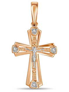 Кулон из красного золота MIUZ Diamonds J2031-51-00434-1, фианит