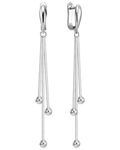 Серьги подвески из серебра MIUZ Diamonds E2036-SL3125