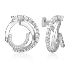 Серьги из серебра PLATINA jewelry 02-5145-00-401-0200, фианит