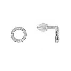 Серьги из серебра WONDERLI БА1074В, фианит