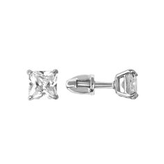 Серьги пусеты из серебра WONDERLI КВ034Ж, фианит