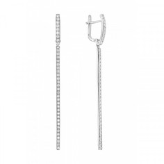Серьги подвески из серебра WONDERLI СДР3005К, фианит