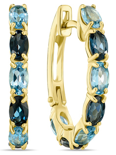 Серьги из желтого золота MIUZ Diamonds E2020-098606, топаз