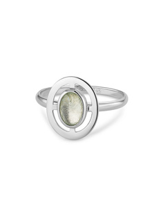Кольцо из серебра р.17,5 Кристалл мечты 105468398, аквамарин