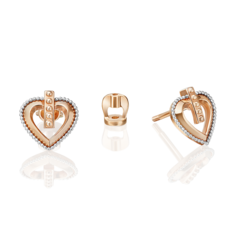 Серьги пусеты из золота PLATINA jewelry 02-5321-00-000-1111
