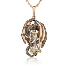 Подвеска из комбинированного золота PLATINA jewelry 03-3500-00-000-1113
