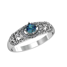 Кольцо из серебра р.17,5 ПРИВОЛЖСКИЙ ЮВЕЛИР 201582-FA11KD02, фианит/корунд