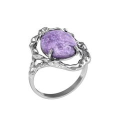 Кольцо из серебра р.17,5 ПРИВОЛЖСКИЙ ЮВЕЛИР 293775-CH, чароит