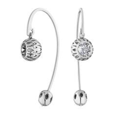Серьги серебряные с фианитами арт. 2129895/9 Ювелир Карат