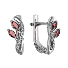 Серьги из серебра ПРИВОЛЖСКИЙ ЮВЕЛИР 301588-FA11FA49, фианит