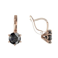 Серьги из серебра ПРИВОЛЖСКИЙ ЮВЕЛИР 342098-GH73, горный хрусталь