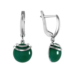 Серьги из серебра ПРИВОЛЖСКИЙ ЮВЕЛИР 351306-AG22, агат