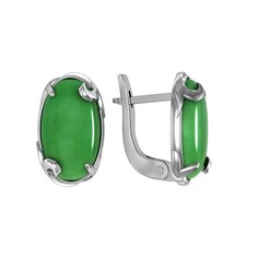 Серьги из серебра ПРИВОЛЖСКИЙ ЮВЕЛИР 351313-AG22, агат
