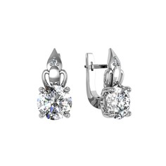 Серьги из серебра ПРИВОЛЖСКИЙ ЮВЕЛИР 351502-FA11, фианит